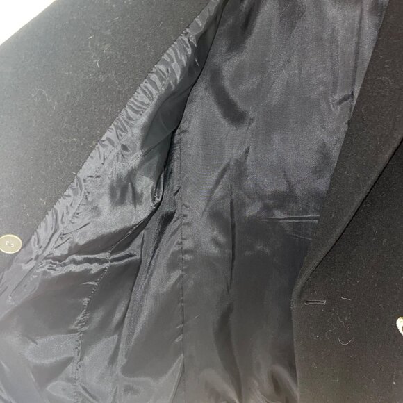 Lew Magram Collection Vintage Womens Blazer Size 12 Black Nautical Military - Picture 9 of 11